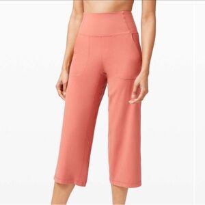Lululemon Align Wide Leg Crop 23" Rustic Coral 6